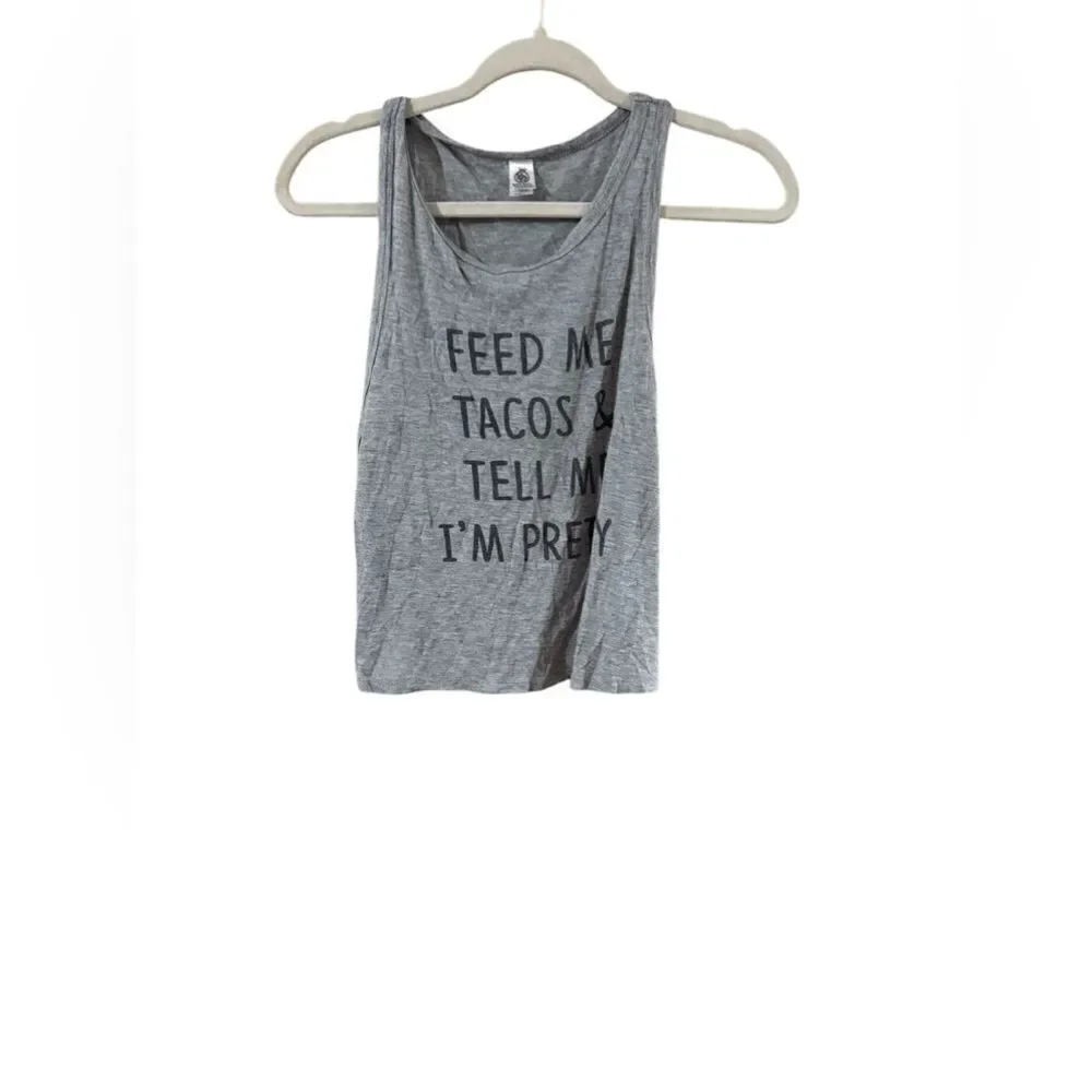 Body Rags Gray Graphic Tank Size Small - Picture 6 of 7
